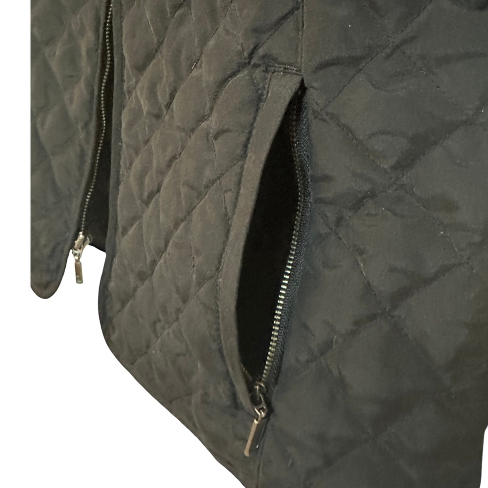Women's Eddie Bauer Black Quilted Goose Down Vest Size Tall Large - Picture 7 of 10